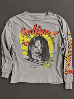Aaliyah Princess of R&B Long Sleeve Graphic Tee