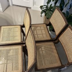 4 Rattan Chairs 