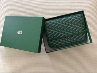 Bag Goyard Style Green Luxury Clutch / Travel Pouch – New in Box