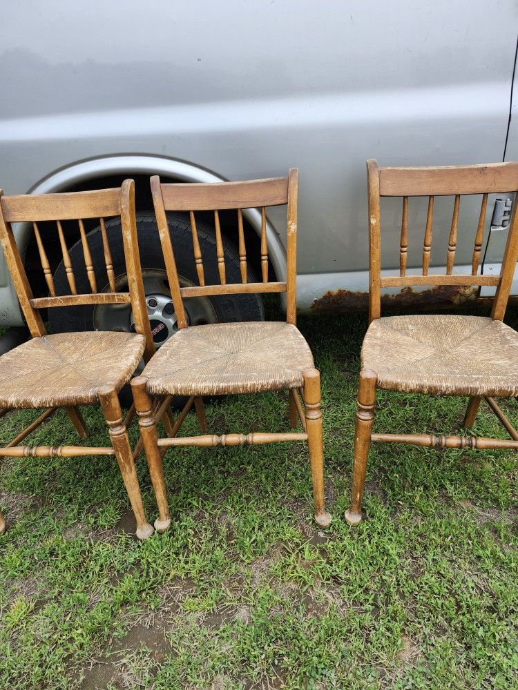 3 Vintage Chairs Selling All For 65
