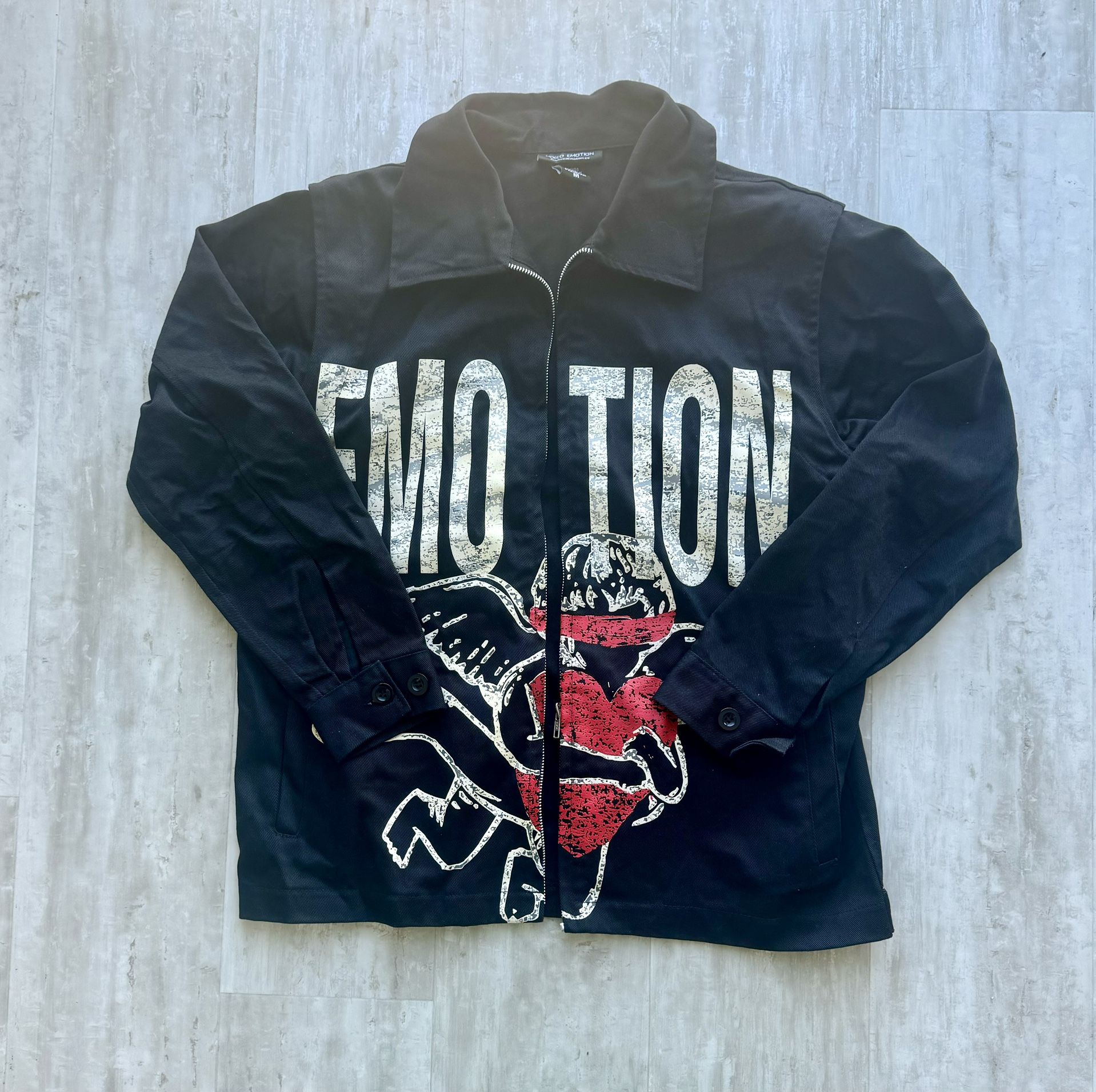 Blinded By Emotion Black Black Jean Jacket