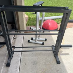 Kettle Bell Rack And Punching Bag Stand 