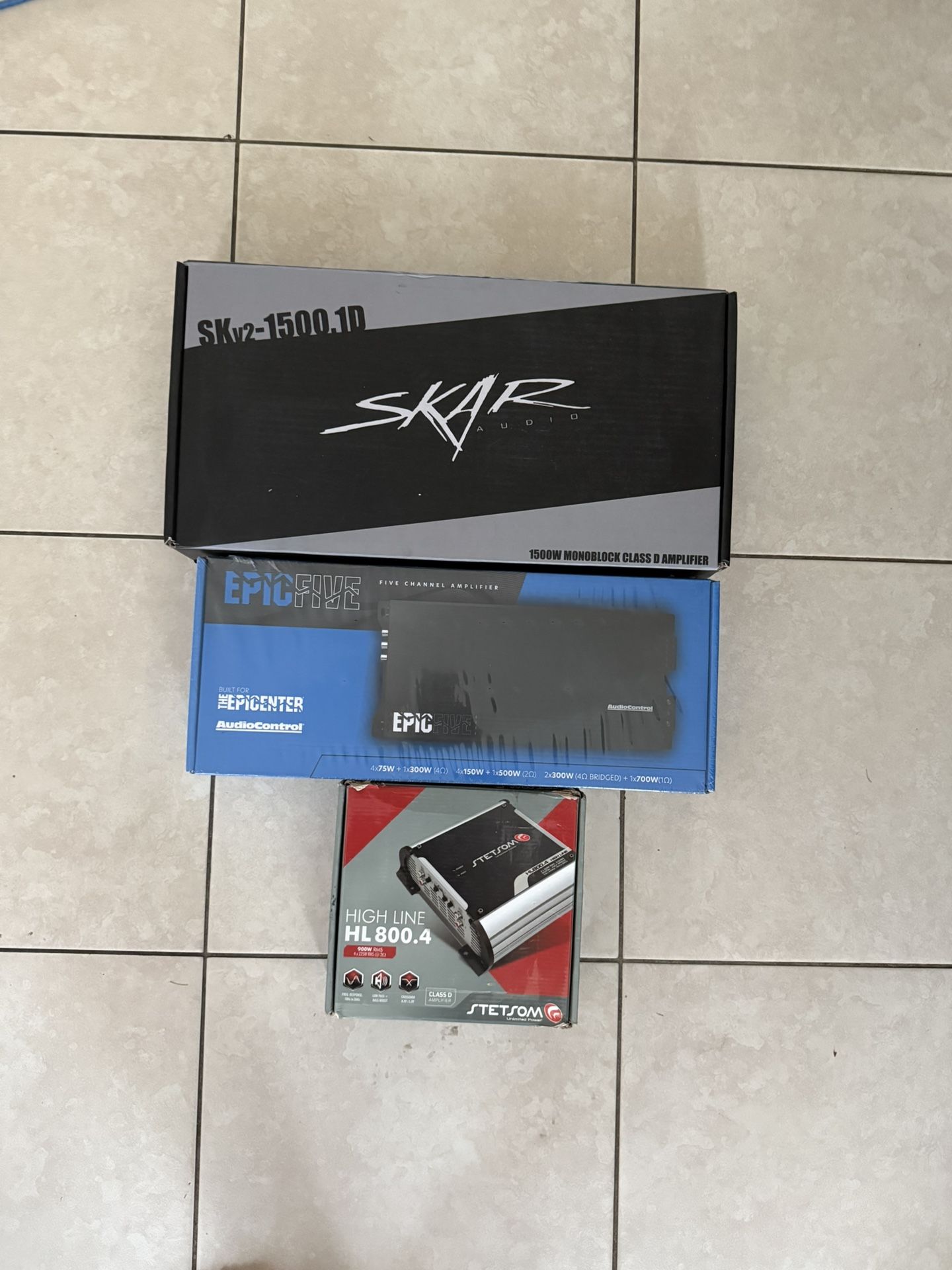 Audiocontrol, Skar audio, Stetsom Car Amp