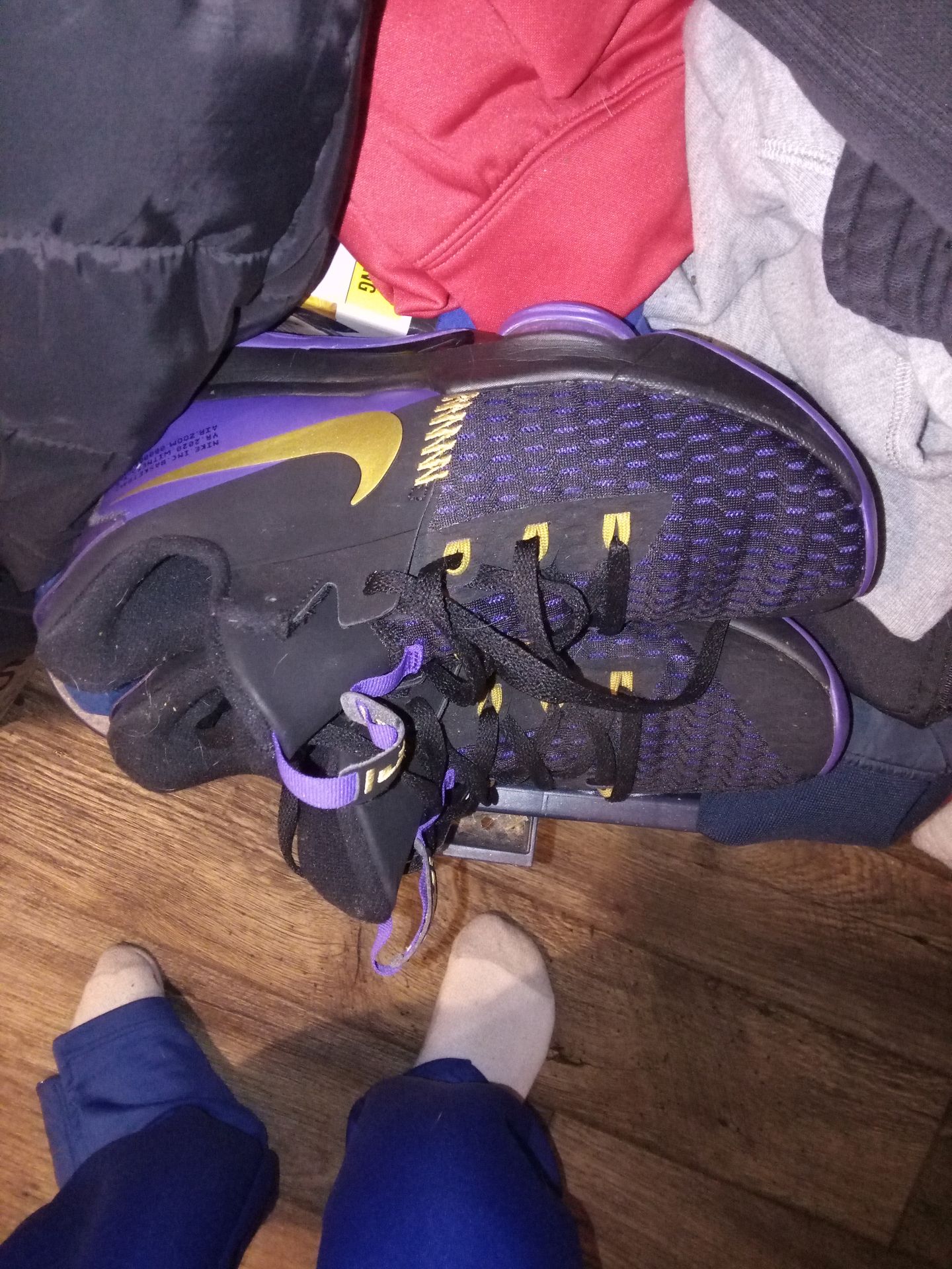 Men's LeBron shoes size 9.5,