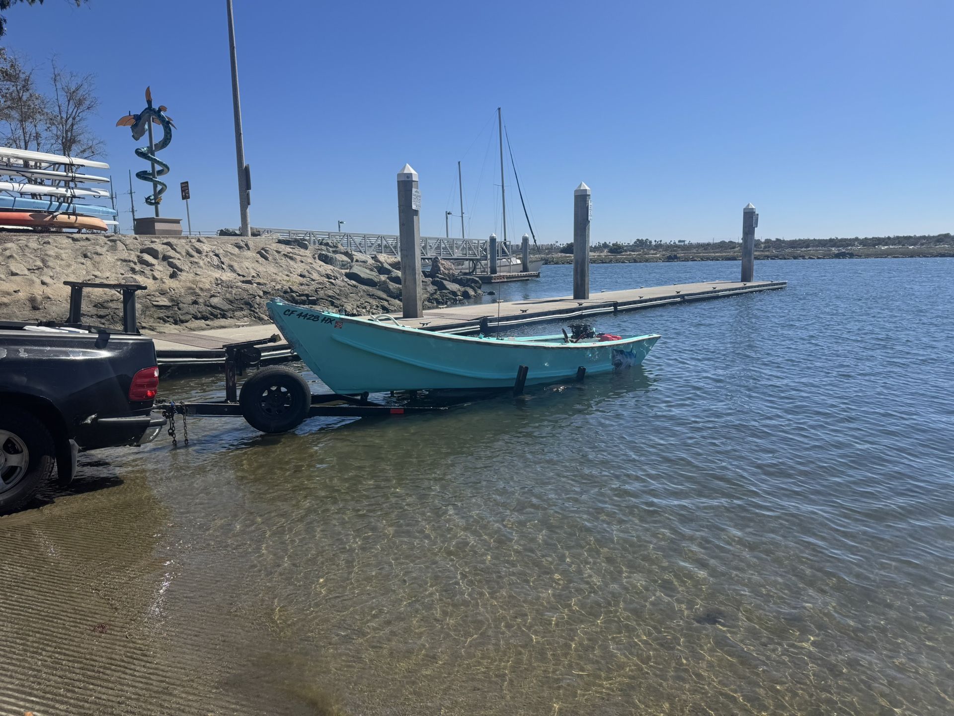 Custom 19 Ft Panga Boat W/ 23ft Trailer.