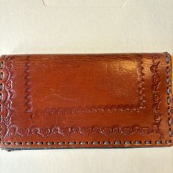 Handmade Leather Checkbook Cover