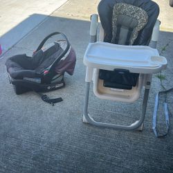 High Chair And Carrier 