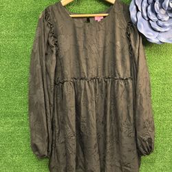 Miami For Francesca’s Black Floral Dress Size XL NWT