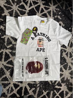 BAPE A Bathing Ape White T-Shirt Size Small