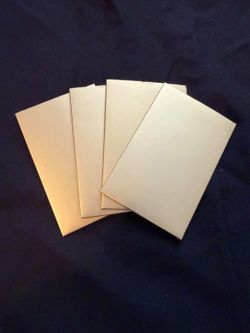 Gold animal cards