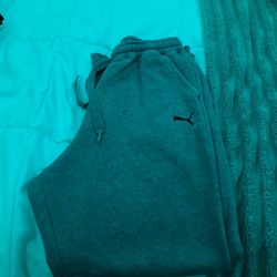 grey puma sweats