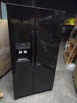 Black Side By Side Refrigerator NEW 