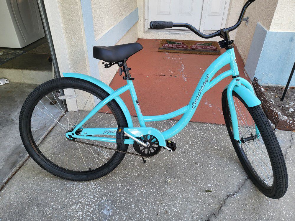 Kent, 26 inch Ladies Seachange, Beach Cruiser Bicycle, Blue

