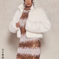 Furry White Coat 