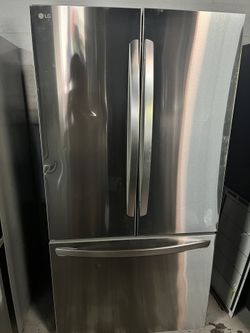 Used LG Standard-depth 21.8 Cu.ft 3-door 30in.wide With Ice Maker (stainless Steel)