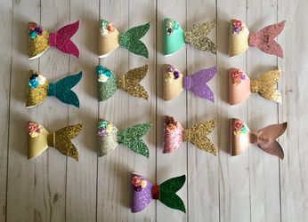 Mermaid tail bows