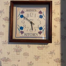 Vintage Kathy’s kitchen home wall clock