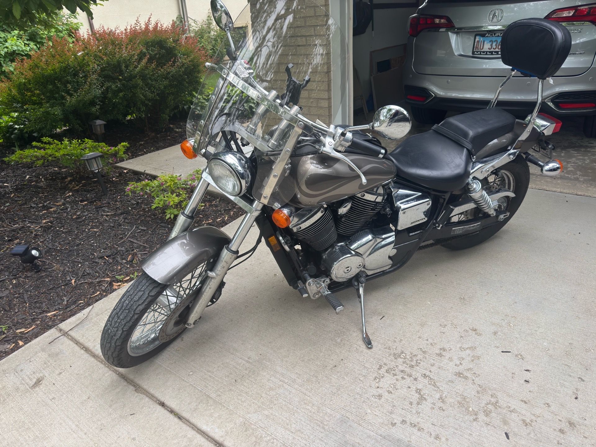 2006 Honda Shadow Spirit 750 with 8500 miles. Good
