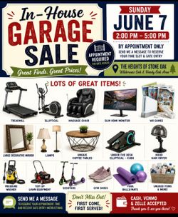 In-House Garage Sale – By Appointment Only 🏡
📅 Sunday, June 7 ⏰ 2:00 PM – 5:00 PM
