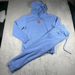 Chamberlain Coffee Moose Unisex Size Medium Blue Hoodie Sweatpants