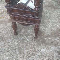 Set Of Two Antique End Tables 