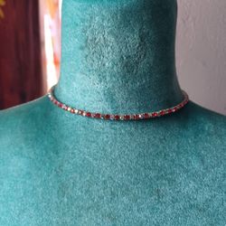 Rhinestone Choker Necklace 