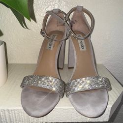 Steve Madden Shoes Block Heeled Women's Rhinestones / Bling Detailing Size 7
