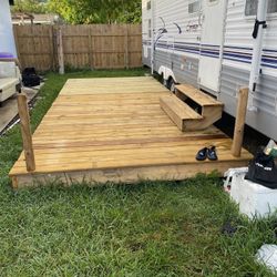 Rv And Trailer Home Decks 
