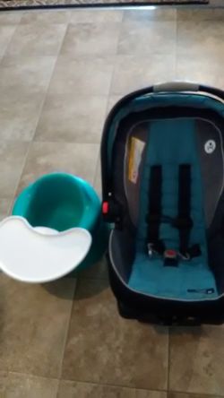 Car seat and baby bamboo