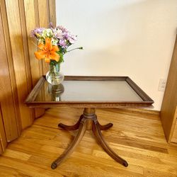Antique Mahogony Picture Frame Display Table by Imperial Furniture Grand Rapids