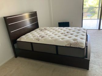 Queen size bed and frame