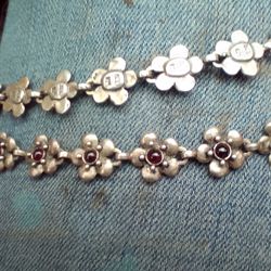 Sterling silver daisy necklas