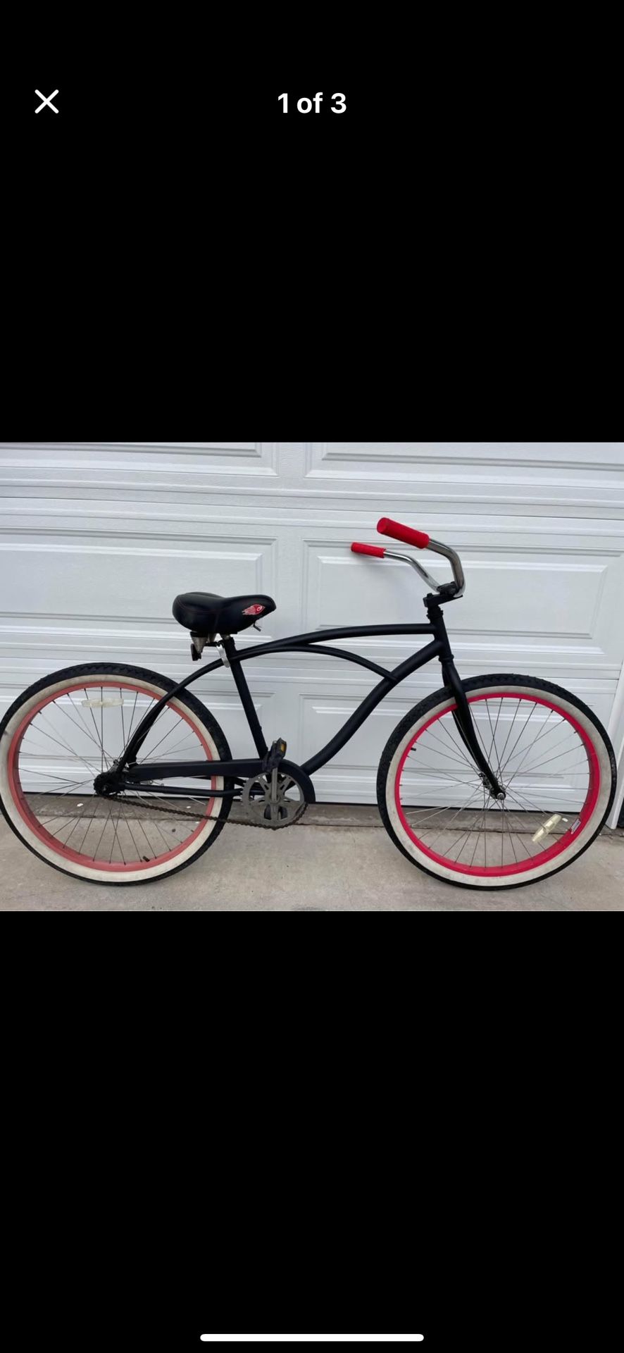 Black & Red Beach cruiser