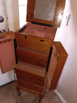 Vintage jewelry armoire