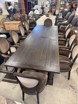 Restoration hardware Italian Tuscany Collection Dining Table seats 10 - 120” x 43” - Retail: $8200