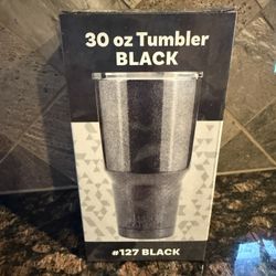 NIB Big Kahuna 30 Oz Black Tumbler