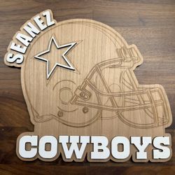 Dodgers Raiders Eagles Cowboys 49ers Teams & Logo Personalized Family Name Signs Gift Present Holiday 11”x9.5” 