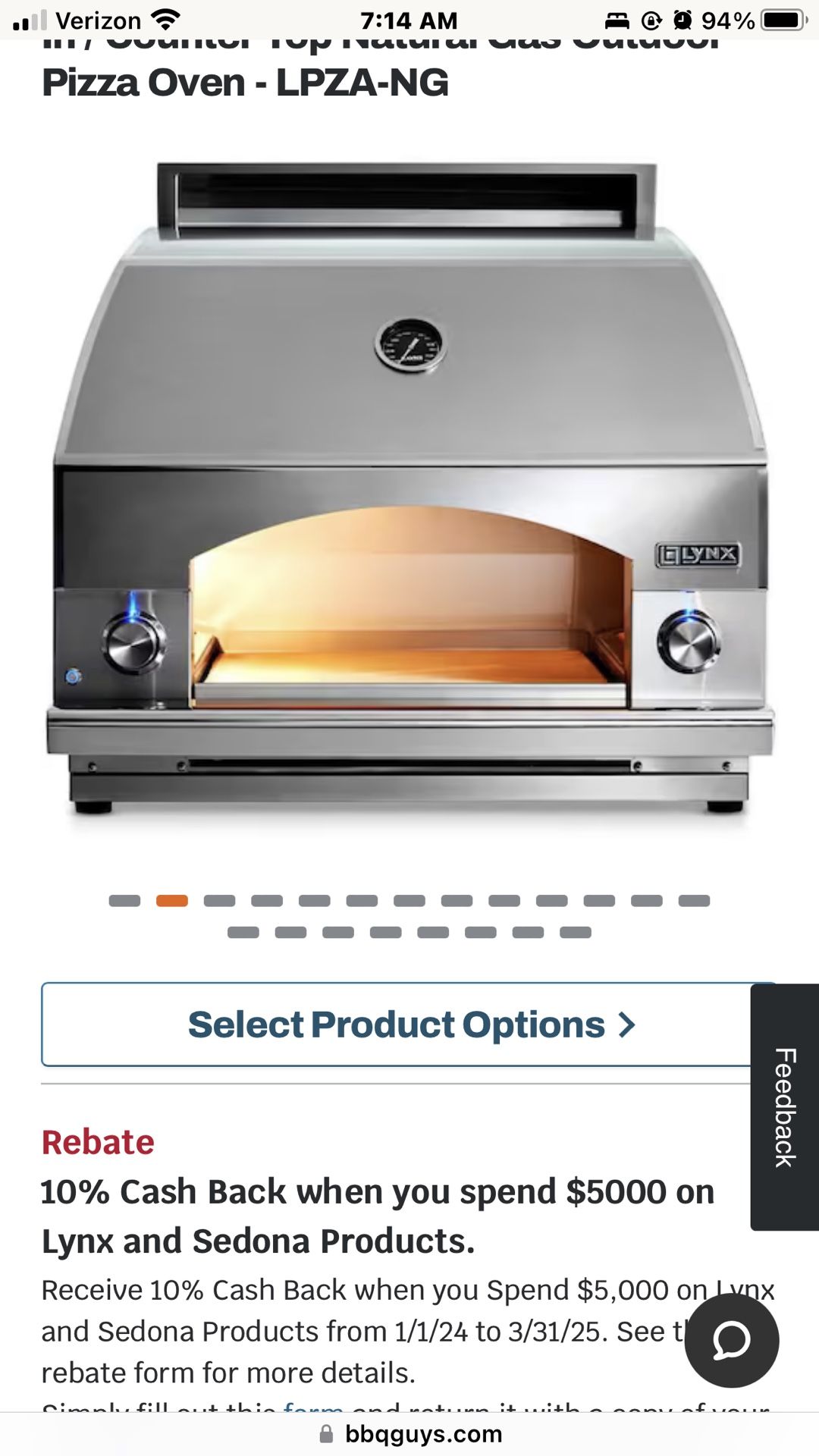 Lynx Outdoor Pizza Oven