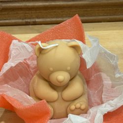 Adorable Bear Candle - Handcrafted & Unscented