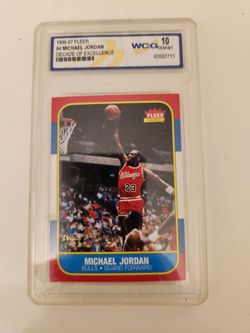 Michael Jordan 1996-97 Fleer Decade of Excellence WCG 10