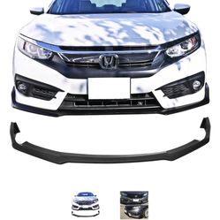 2016-2018 Honda Civic X 2/4Dr Type R Style Front Bumper Lip