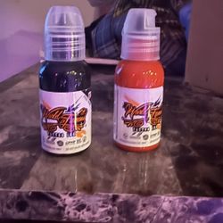 Black And Red Tattoo Ink