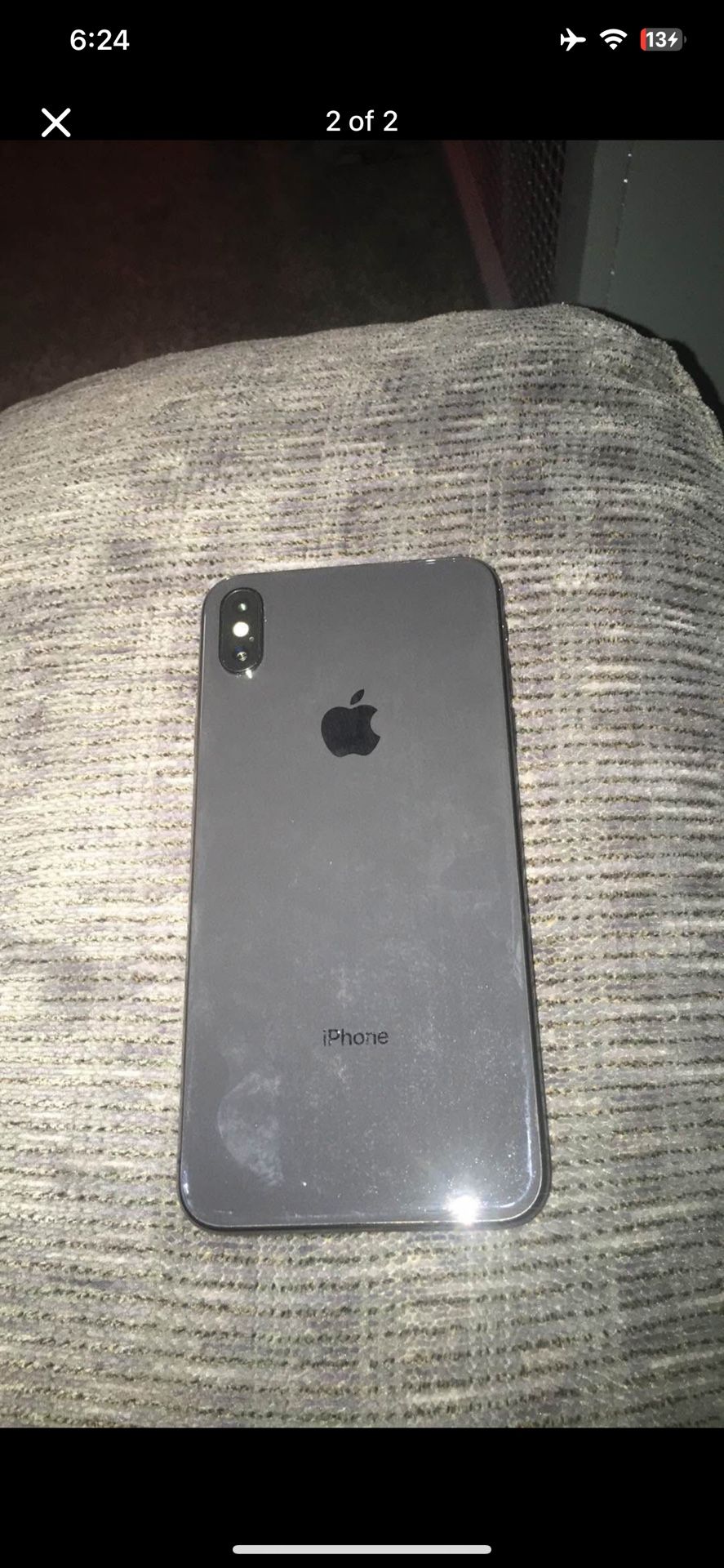 iPhone XS MaxFor Sale For 200 The Carrier Is Unlocked