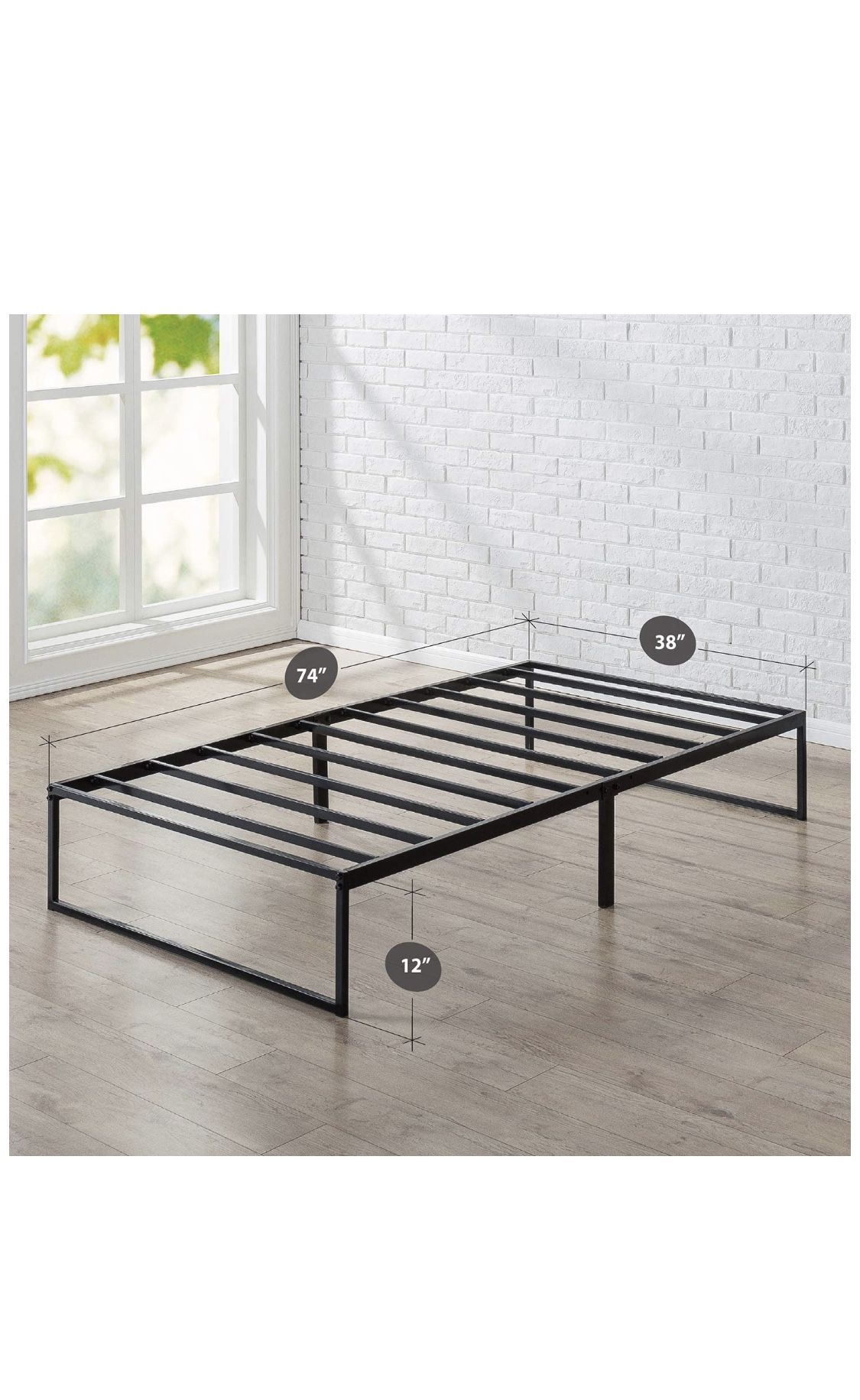 12 Inch TWIN Platform Metal Bed Frame