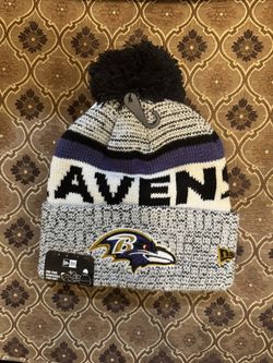 New New Era Baltimore Ravens Pom Pom Beanie 