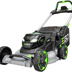 New EGO Grass Mower + Blower + Trimmer + 2 Batteries (10 Ah + 2.5Ah) + A 6 Ft Ladder