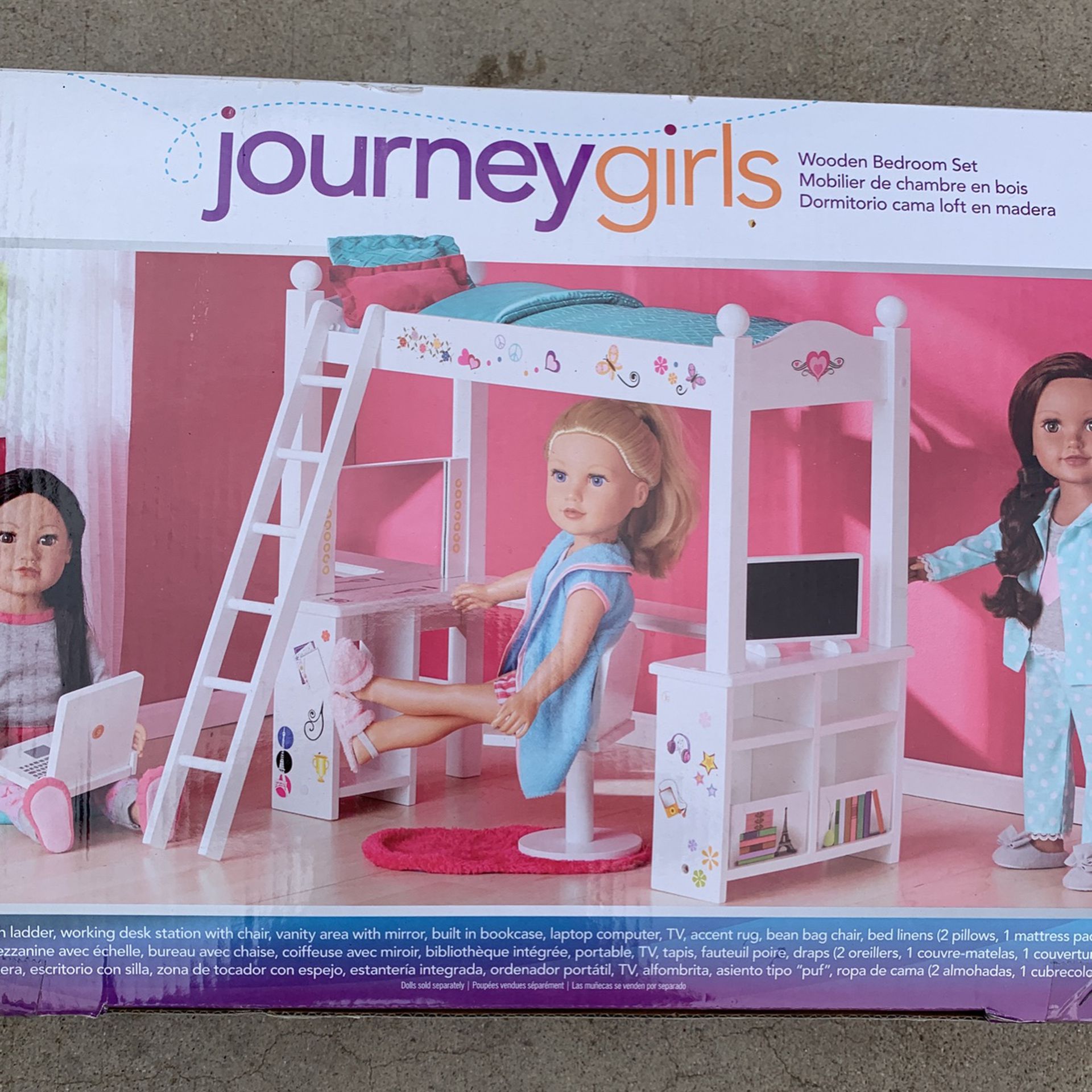 Doll Journey Girls Bedroom Set Brand new