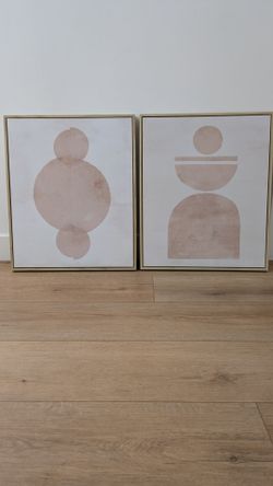 Set of 2 20" x 24" Abstract Art by Studio McGee