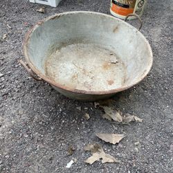Galvanized Wash Pot