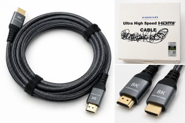Highwings Ultra High Speed HDMI Cable 4K/8K – Braided – New